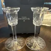 Waterford Crystal Candlesticks Lismore Pattern - NIB
