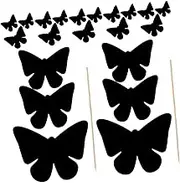LOPUNER 1 Set Butterfly Scraping Scratch Scratch Crafts Art Card Butterfly Art Paper Decorative DIY Crafts Supply Party Favor Black White Cardboard