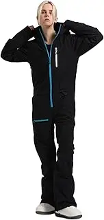 [BSASB] Ski Suits Women One Piece Snow Suits Waterproof Windproof Women Snowsuit Insulated Ski Jumpsuit for Snow Sports