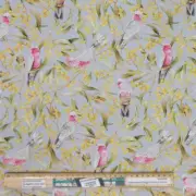 Patchwork Quilting Fabric Galah Golden Wattles Allover 50x55cm FQ