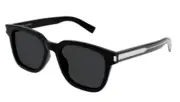 Saint Laurent SL 711 001 Black/Crystal Soft Rectangle Men's Sunglasses