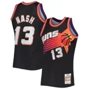Phoenix Suns Steve Nash Mitchell & Ness Black 75th Diamond NBA Swingman Jersey