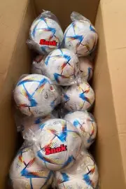 "Bulk Lot of 10 NEW WORLD CUP 2022 AL-RIHLA Soccer Balls Size 5"