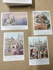 Walt Disneyland Donruss 1965 Puzzle Back 66 Card set High Grade NM vending case