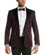 TailorByrd Satin Jacquard Jacket