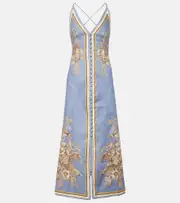 [Zimmermann] Zimmermann Ottie floral linen slip dress AU 16 multicoloured