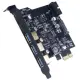 【伽利略】PCI-E USB 3.0 3+2C+2前置 7埠卡(PTU32C3)