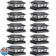 SIEDiNLAR Solar Post Lights Outdoor 4 Modes Fence Deck Post Cap Light for 4x4