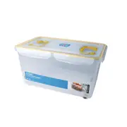 Locknlock 21L Cat/Dog Pet Dry Food Airtight Storage Container w/ Wheel XL Yellow