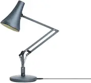 ANGLEPOISE 90 Mini Mini Desk Lamp, Steel Blue, LED Low Energy Dimming Bulb, USB Power Cable, Aluminium Shade and Arms, Anodised Satin Finish, Chrome Plated Fittings, Ideal for Small Spaces