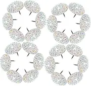 SEWACC 20pcs Decorative Multi Function Thumb Tacks Shimmering Pushpins for Photo Wall Decoration Lightweight Cork Board Supplies for Home and School Use