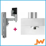 Atdec AWMS-4640 Single 460mm Monitor Arm Bolt - Silver
