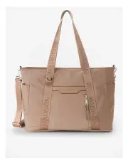 [Madison Accessories] Anita Large Nylon Baby Bag with Change Mat in Caramel