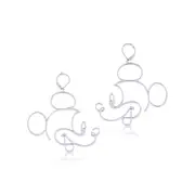 Mickey Mouse Earrings Silver
