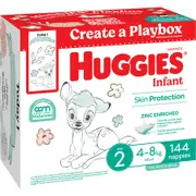 Huggies Infant Nappies Size 2 (4-8kg) 144 Pack