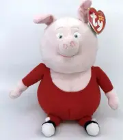 TY Beanie Babies Gunter Pig Sing Movie Character NEW Plush 2017 7in NWMT