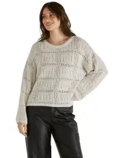 [Sass] Marcello Crochet Top in Cream