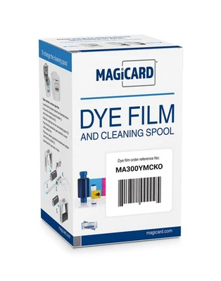 Magicard MA300YMCKO Color Ribbon Kit (YMCKO, 300 Prints) for Enduro, Rio Pro,...