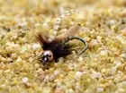 6 Ct - Tan Fox Poopah Nymph Fishing Flies - Mustad Signature Fly Hooks