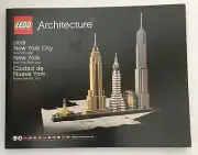 NEW Manual ONLY Lego ARCHITECTURE 21028 NEW YORK CITY NO BRICKS OR PARTS