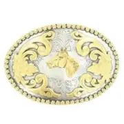 Nocona Western Ladies Oval Berry Edge Horsehead Belt 3756607