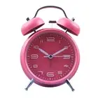 Compact Metal Alarm Clock for Bedroom Use with Loud Alarm and Silent Operation