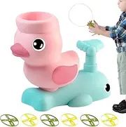 Flying Toys for Kids - Colorful Bounce and Catch Duck Toy - Portable Yard Activities, Fine Motor Skills Learning Game for Boys, Girls