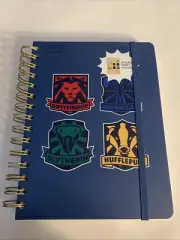 Harry Potter Spiral Notebook Journal with Stickers NEW Gryffindor Hufflepuff