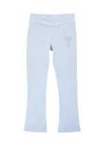 Juicy Couture Kids Logo Flared Velour Sweatpants (7-16 Years) - Blue Light - 15-16Y (16 Years) 15-16Y (16 years)