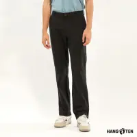 在飛比找momo購物網優惠-【Hang Ten】男裝-STRAIGHT FIT棉麻透氣直