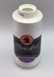 Maxi-Lock - White - 3000 Yds 100% Polyester - Serger Thread