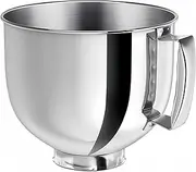 5 QT Stainless Steel Mixer Bowl Compatible With KitchenAid TILT-HEAD Stand Mixers 4.5-5 Quart,5QT Large Capacity,Stainless Steel Polished,Brushed Interior and Polished Exterior,Dishwasher Safe.