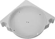 ABOOFAN Rotating Spice Jar Organizer Wall Mounted Kitchen Tray No Drill Installation Turntable Storage for Spices Snacks Capacity Grey Corner Shelf