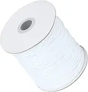Elastic Cord, not Easy to deform Round Wax Cord Rope for Bracelets, Craft DIY, Necklaces, Jewelry Manufacturing (白)
