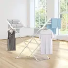Electric Towel Warmer Rack, Electric Heated Clothes Drying Rack Folding Laundry