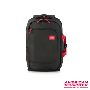 AT美國旅行者AMERICAN TOURISTER筆電後背包/旅行袋/電腦包15.6吋ASTON可擴充休閒多功能_綠/黑