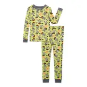 Wonder Nation Boys Halloween Top & Pants Pajama Sleep Set 2-Pcs Multcolor Size 4