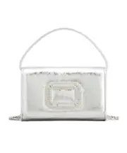Roger Vivier Pilgrim Embellished Micro Tote Bag One size silver