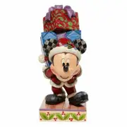 Disney Traditions Mickey Mouse Dressed as Santa with Christmas Presents