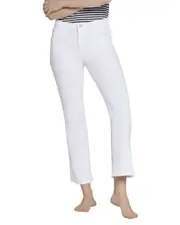 Current/Elliott The Boulevard Crop Boot Optic White Crop Boot Jean