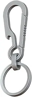 [Lmbros] Titanium Key Chain Bottle Opener, Carabiner Car Key Chains with Key Ring for Men and Women