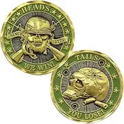 Good Luck Heads Tails Challenge Coin，Heads We Win Tails You Lose