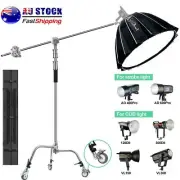 Heavy Duty C Stand + Aputure Light Dome III for 120d II 300d II 300x Godox VL150