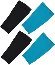 SOESFOUFU Leg Sleeves 2 Pack Shin Guards for Football Nylon Shin Pads Compression Leg Brace for Adults
