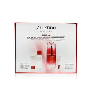 資生堂 Shiseido - Skin Defense Program 套裝: Ultimune Power Inffusion Concentrate 50ml +潔面泡沫15ml +軟化劑30ml +眼部濃縮液3ml