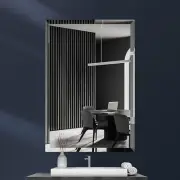 16X24 Inch Frameless Wall Mirror with 1" Beveled Edge, Frameless Rectangle Mirro