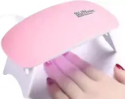 Nail Gel UV 3-LED Portable Lamp Fast Cure Curing Manicure Light 6W USB - Pink
