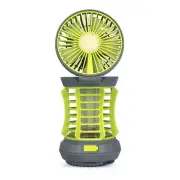 12V USB Mosquito Mozzie Zapper Fan LED LANTERN PORTABLE BUG RECHARGABLE RV PARTS