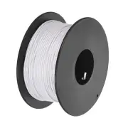 26AWG Stranded Wire PVC Hookup 30M/100ft White, Electrical Wire UL1007 Spool