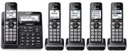 Panasonic KXTG885SK Link2Cell Bluetooth Cordless Phone System HD Audio 5 Handset